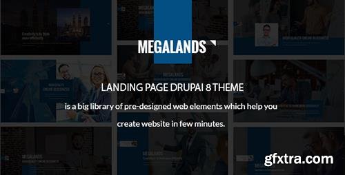 ThemeForest - MegaLands v1.0 - Multipurpose Landing Pages Drupal 8 Theme - 19593932