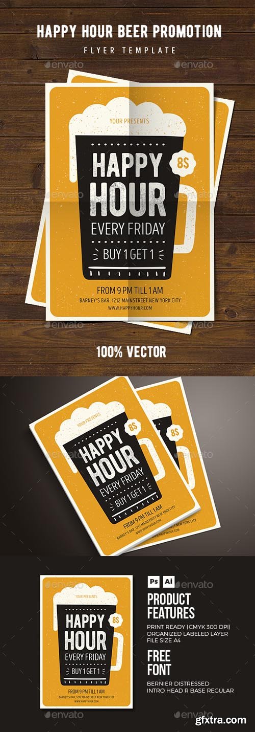 GR - Happy Hour Beer Promotion Flyer 03 18136326