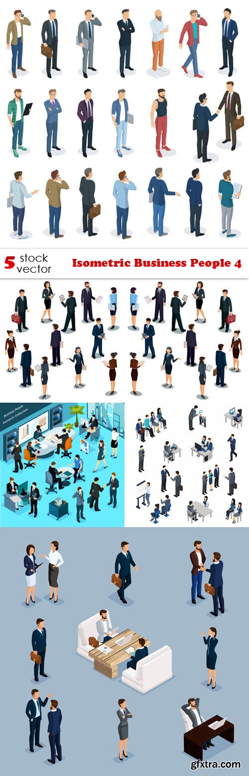 Vectors - Isometric Business People 4