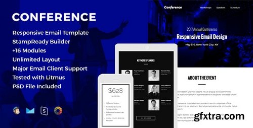 ThemeForest - Conference - Responsive Email Template 19547763