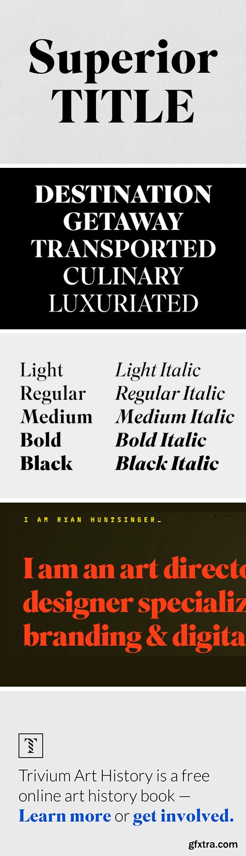 Superior Title Font Family