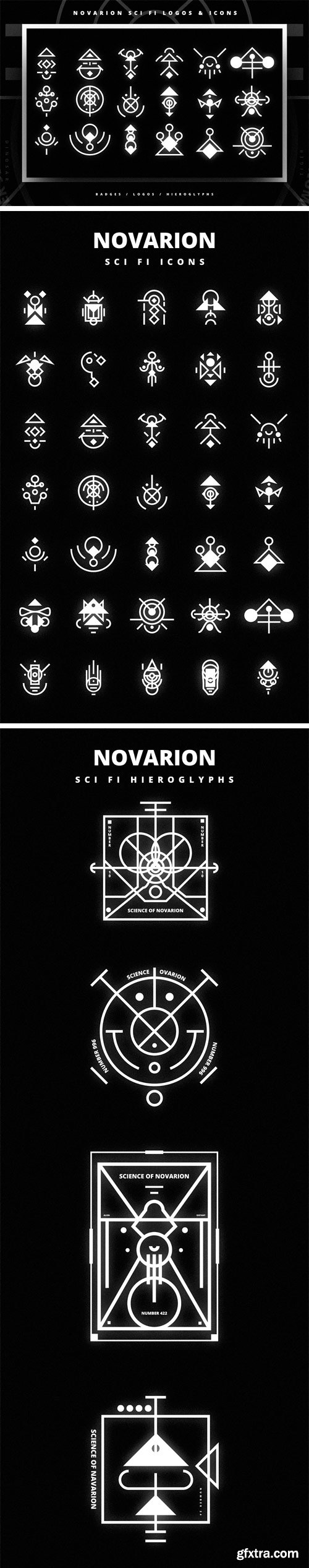 CM 1541007 - Novarion Sci Fi Logos & Icons