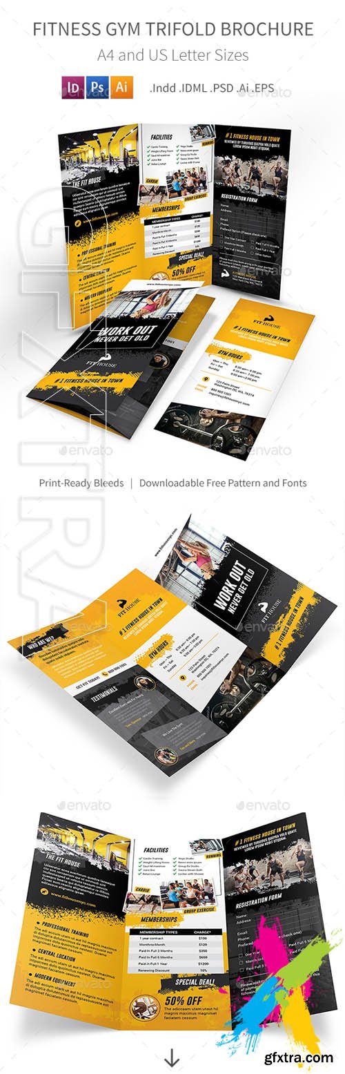 Graphicriver - Fitness Gym Trifold Brochure 5 20153383