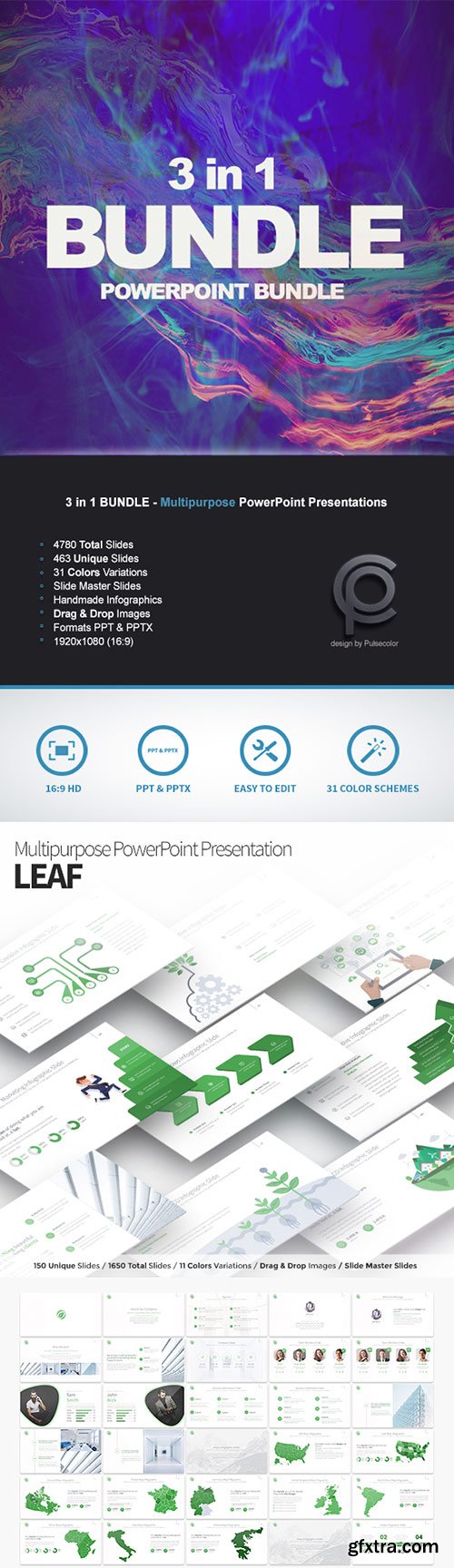 Graphicriver - BUNDLE 3in1 - Multipurpose PowerPoint Presentations 20177994