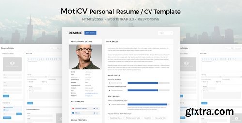 ThemeForest - MotiCV - Resume / CV HTML5 Template 18665155