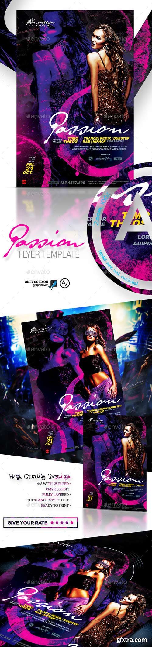 Graphicriver - Passion Flyer Template 12047025