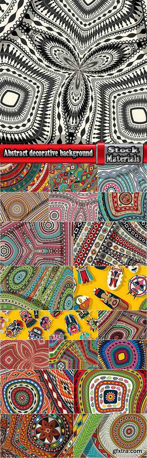 Abstract ethnic african background pattern for fabric and clothes 21 EPS