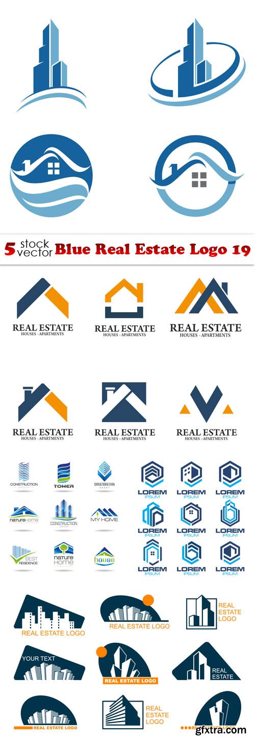 Vectors - Blue Real Estate Logo 19