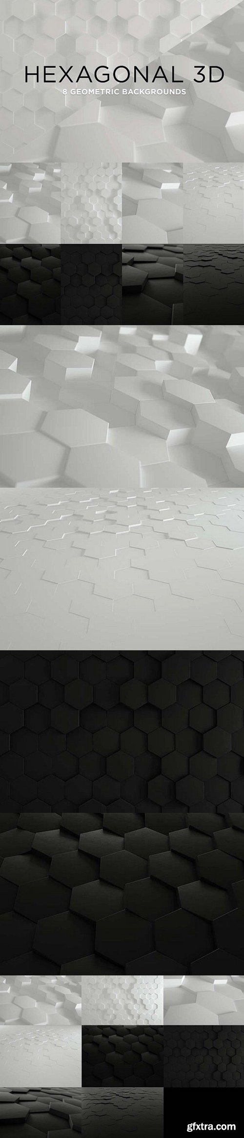 CM - 3D Geometric Background - Hexagons 1270760