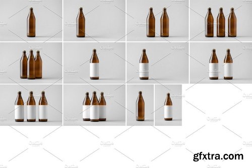 CreativeMarket Beer Bottle Mock-Up Photo Bundle 6 1324740