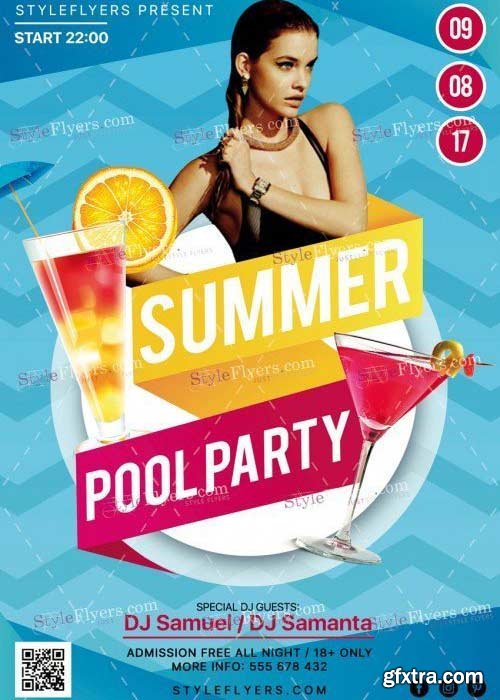 Summer Pool Party V40 PSD Flyer Template