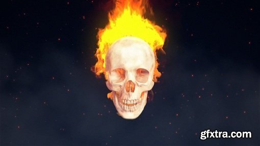 Make a Stunning Video Intro Using Fire and a Skull