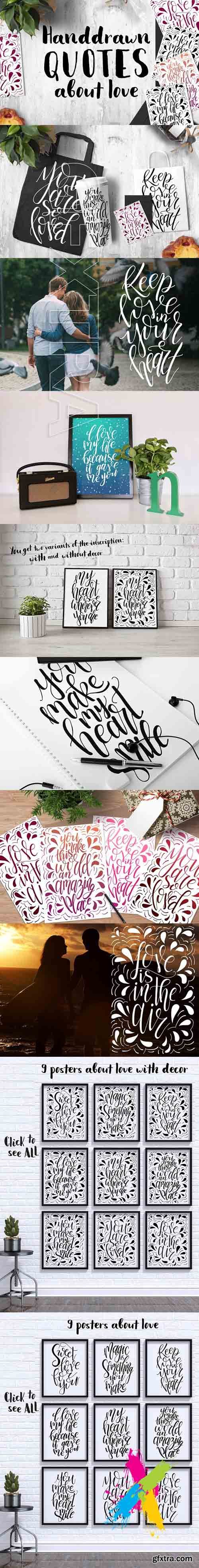 CM - 9 hand lettering Quotes about love 1608416