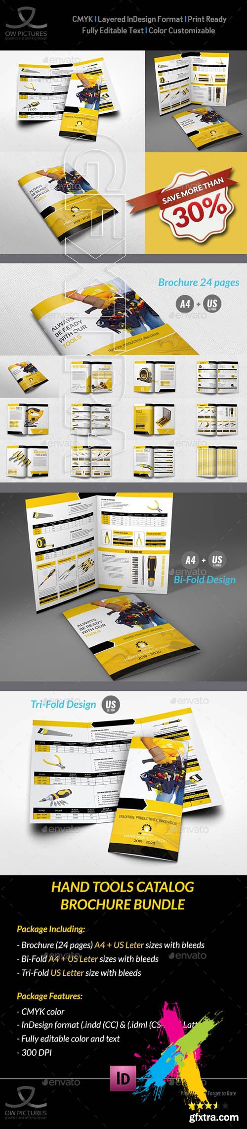 Graphicriver - Hand Tools Catalog Brochure Bundle 20171044