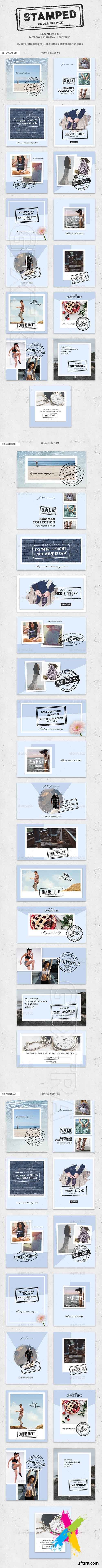 Graphicriver - Stamped - Social Media Pack 20171409
