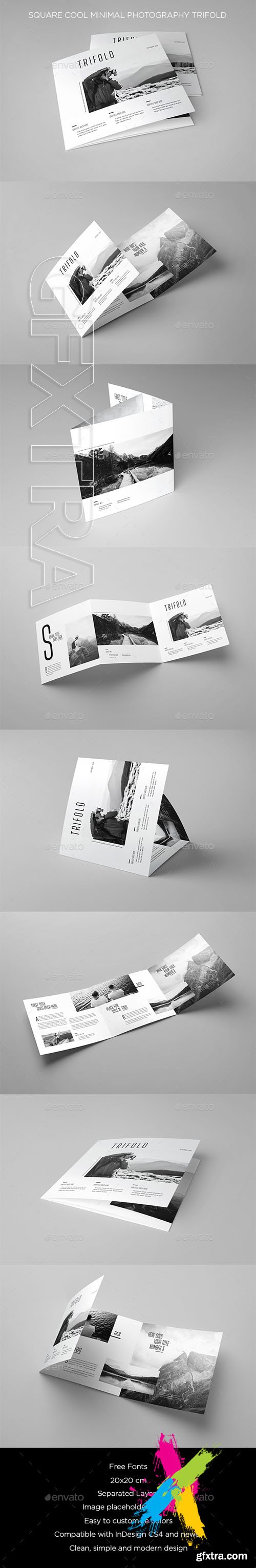 Graphicriver - Square Cool Minimal Photography Trifold 20179048