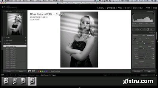 Portrait & Beauty Retouching With Lightroom: Black & White Hollywood Style