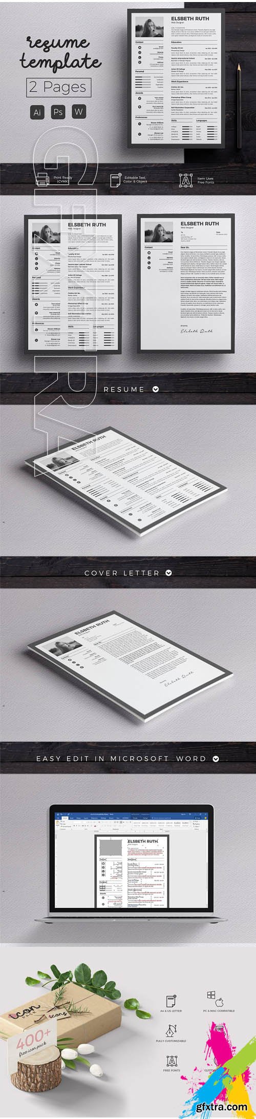 CM - Resume & Cover Letter Template 1633508