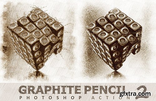 CreativeMarket Graphite Pencil 2 Photoshop Actions 1335403