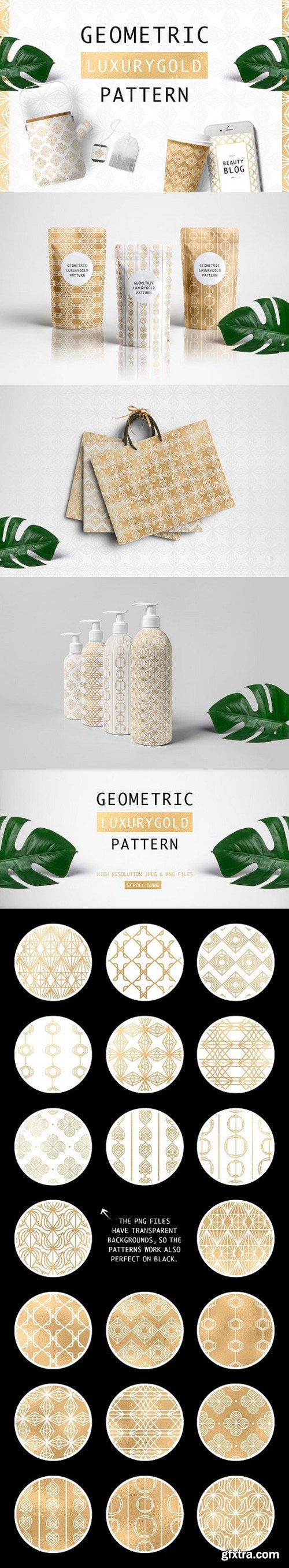 CM - Geometric Luxurygold Pattern 1526878