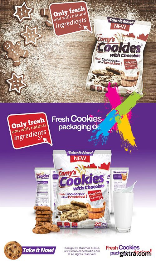 CM - Cookie packaging design template 1634348