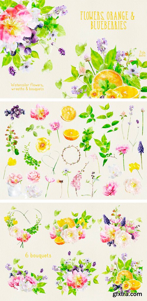 CM 1604997 - Watercolor Flowers
