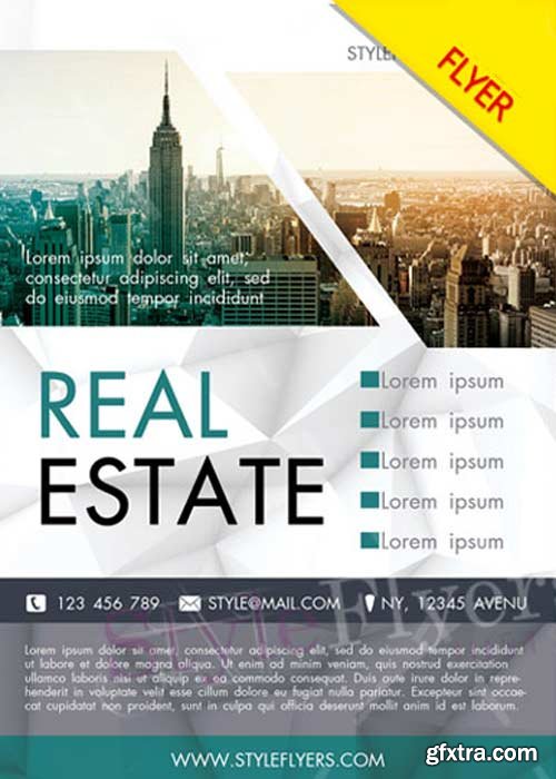 Real Estate V23 Flyer PSD