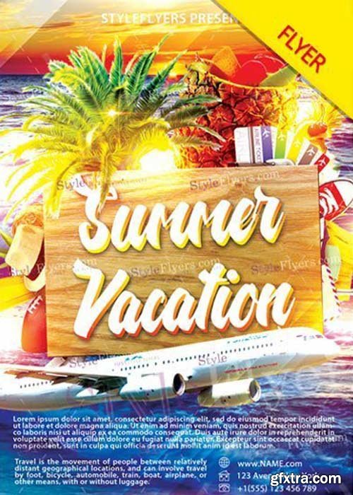Summer Vacation V29 Flyer PSD Template