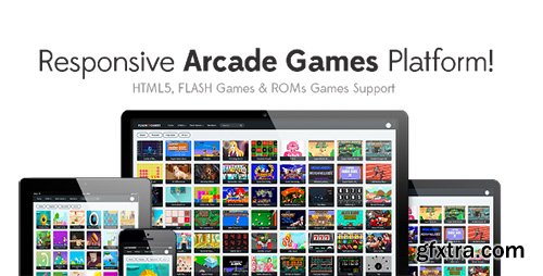 CodeCanyon - Responsive HTML5, Flash Games & ROMs Games Platform - Arcade Game Script v1.2.1 - 19585437