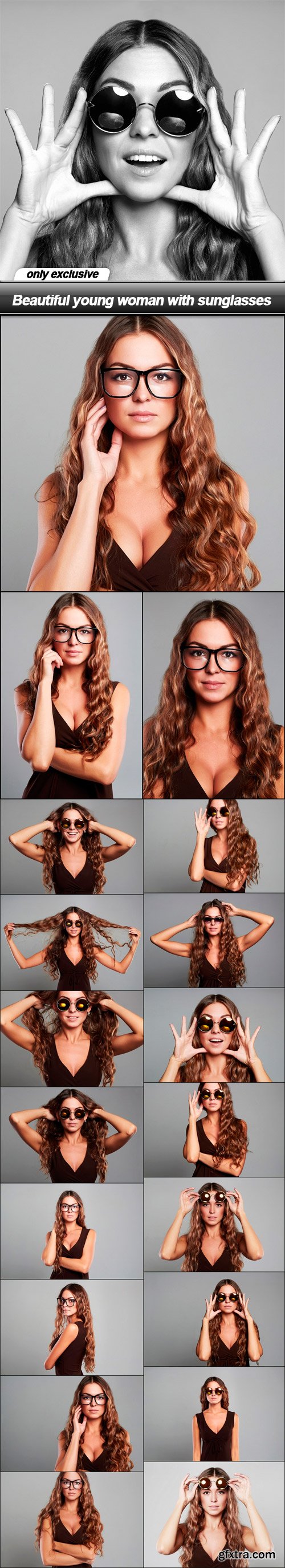 Beautiful young woman with sunglasses - 20 UHQ JPEG