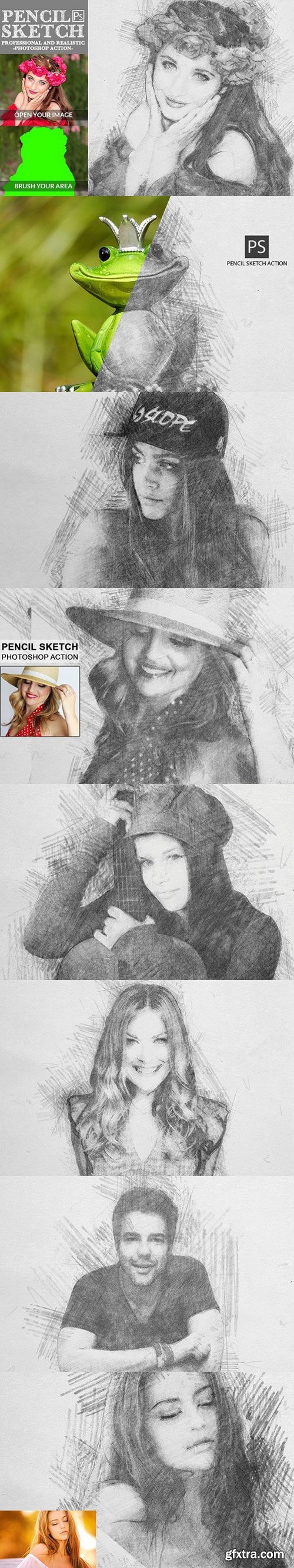 CM - Pencil Sketch Photoshop Action 1586244
