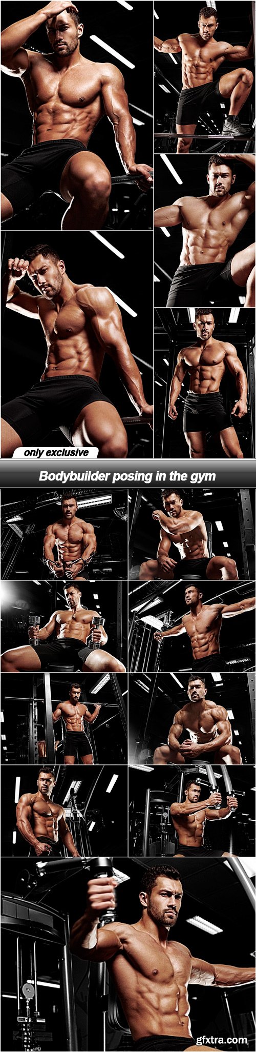 Bodybuilder posing in the gym - 14 UHQ JPEG