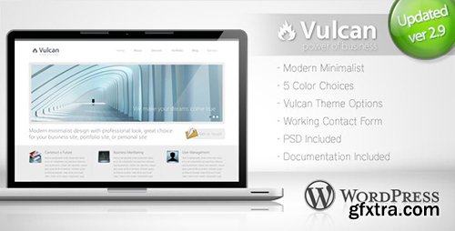 ThemeForest - Vulcan v2.9 - Minimalist Business Wordpress Theme 4 - 111625