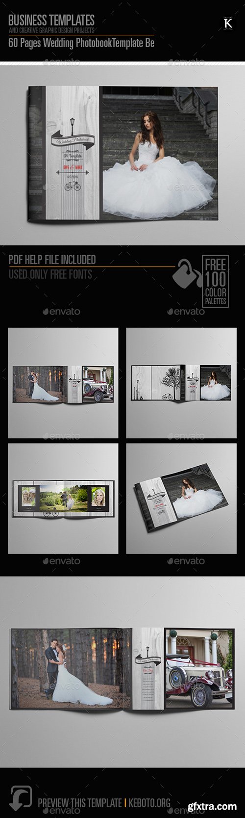 Graphicriver 60 Pages Wedding PhotobookTemplate Be 8646157