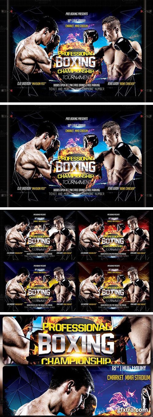 CM - Boxing Night Flyer Template 1604366