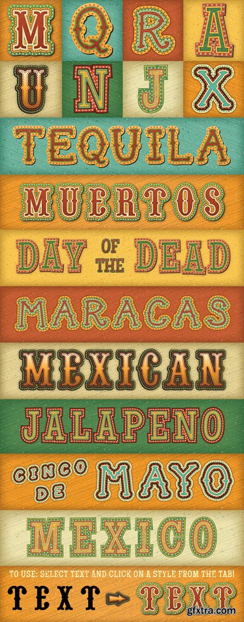 GraphicRiver Mexican Text Styles 10629340