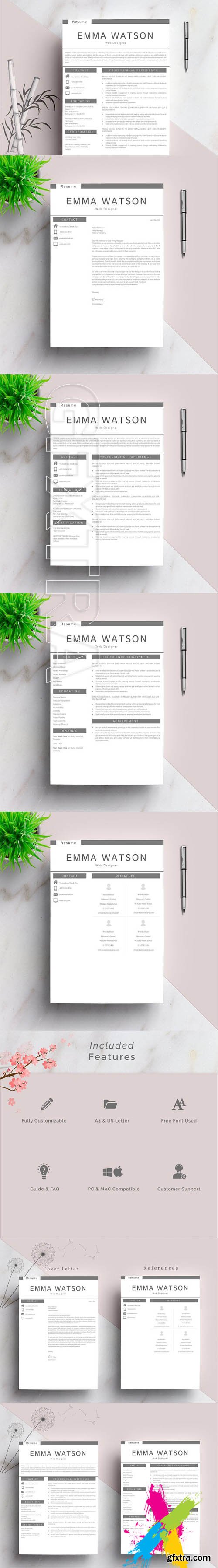 CM - Resume template + FREE Cover Letter 1651313