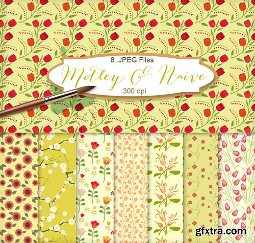 Flower Background Textures - Motley and Naive