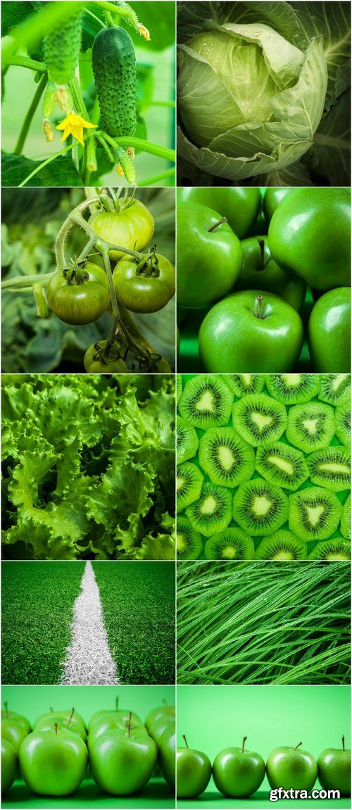 Green vegetables background 10X JPEG
