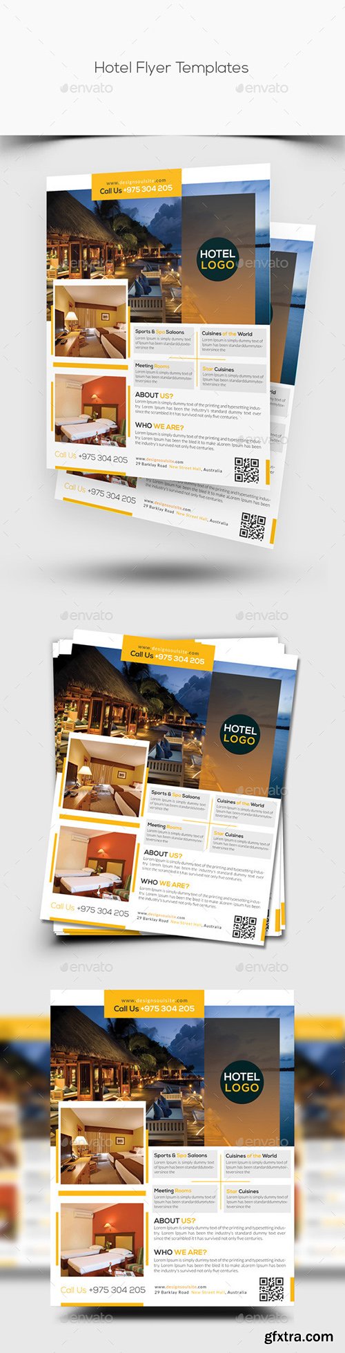 Graphicriver Hotel Flyer Template 12492687