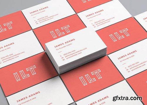 PSD Mock-Up - Perspective Business Cards 2017