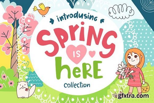 CM - Spring is Here! Graphics & Patterns 1338981