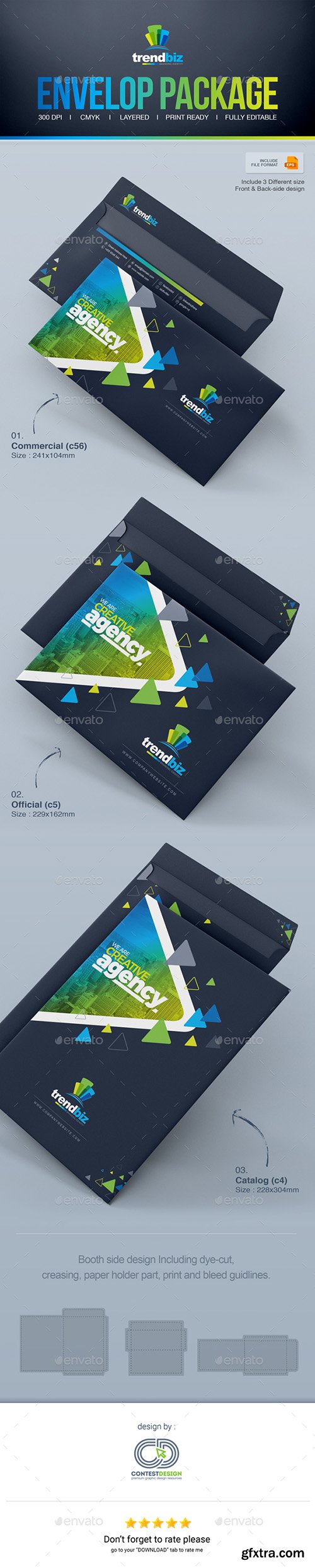 Graphicriver Envelope Packaging Design Template 19455439