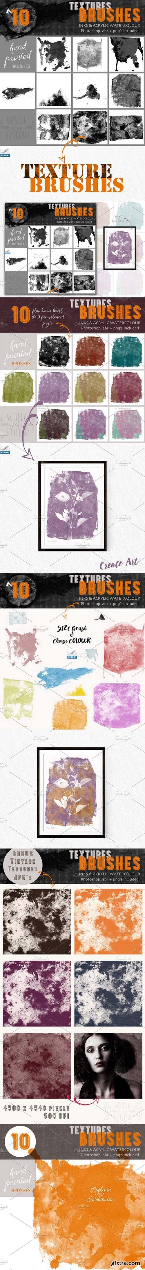 CM - Textures Brushes- Inks & Acrylics 1596098