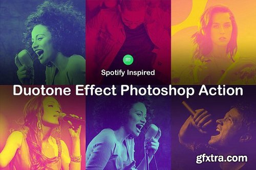 CM - Duotone Effect Photoshop Action 1605387