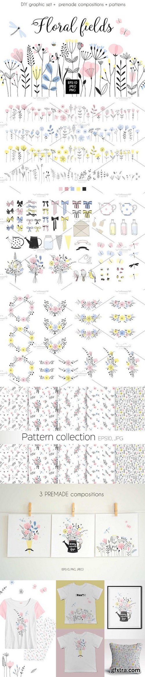 CM - Graphic floral bundle 1604762