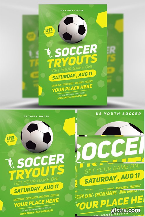 Soccer Tryouts Flyer Template