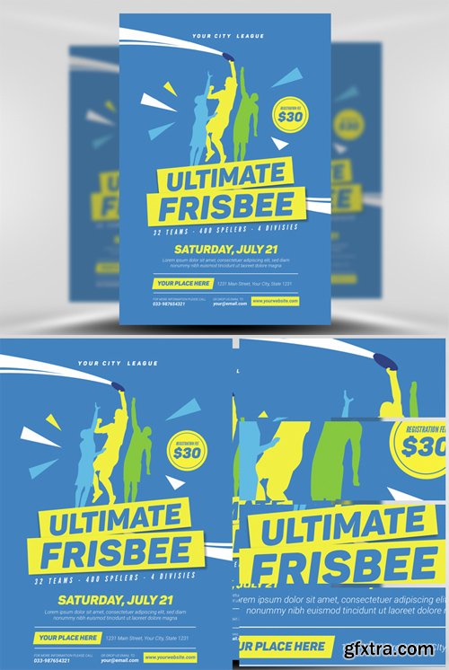 Ultimate Frisbee Flyer Template