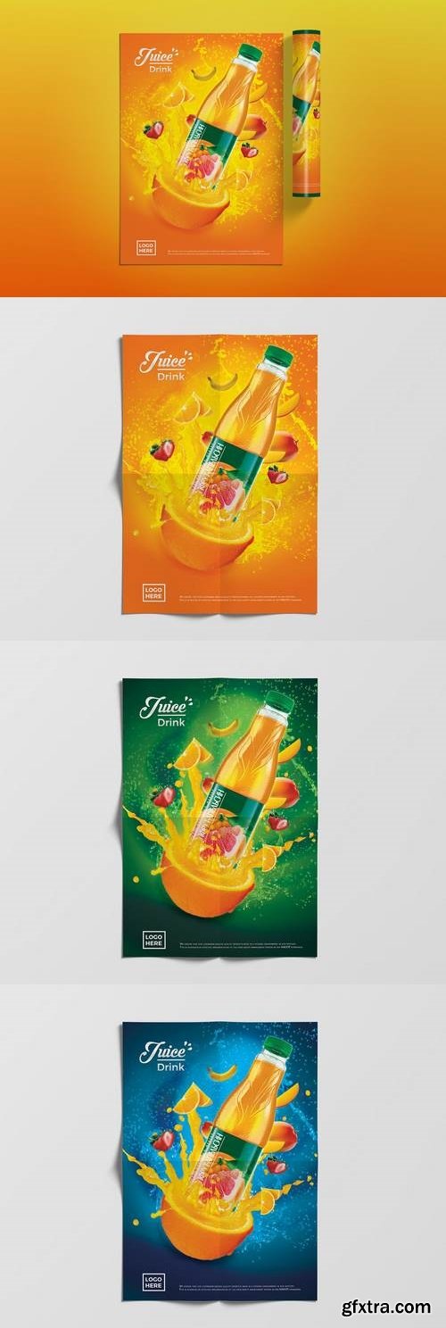 Fruits Juice Promotion Flyer