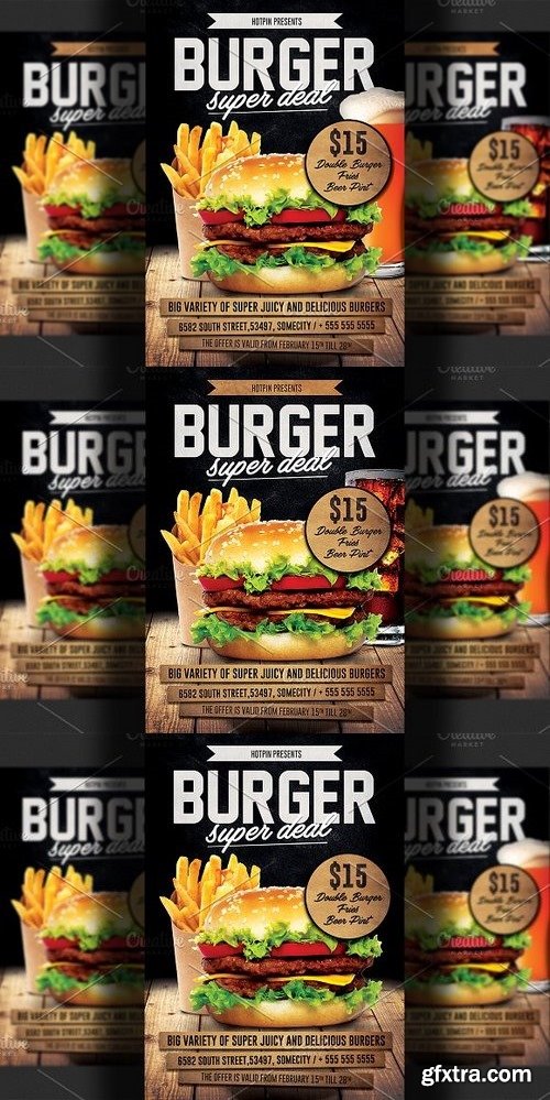 CM - Burger Promotion Flyer Template 1327751